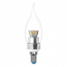Лампа светодиодная (07894) Uniel E14 5W 3000K прозрачная LED-CW37P-5W/WW/E14/CL