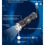 Ручной светодиодный фонарь (03812) Uniel от батареек 123х34 185лм P-ML074-PB Black