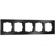 Рамка Werkel Aluminium на 5 постов алюминий черный WL11-Frame-05 4690389110481