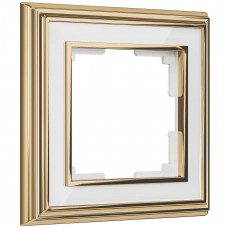 Рамка Werkel Palacio на 1 пост золото/белый WL17-Frame-01 4690389103575