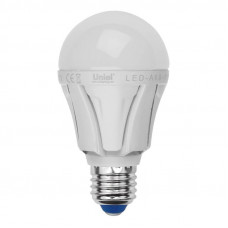 Лампа светодиодная (08129) Uniel E27 11W 3000K матовая LED-A60-11W/WW/E27/FR ALM01WH