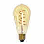 Лампа светодиодная филаментная (UL-00001819) Uniel E27 4W 2250K прозрачная LED-ST64-4W/GOLDEN/E27/CW GLV22GO