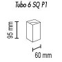 Потолочный светильник TopDecor Tubo6 SQ P1 18