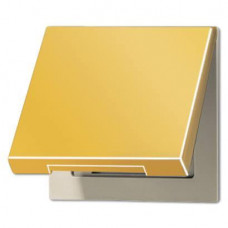 Крышка для розеток и изделий с платой 50х50мм Jung LS 990 золото LS990KLGGO
