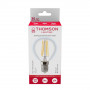 Лампа светодиодная филаментная Thomson E14 9W 6500K шар прозрачная TH-B2337