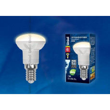 Лампа светодиодная рефлекторная (UL-00000939) Uniel E14 4W 3000K матовая LED-R39-4W/WW/E14/FR PLP01WH