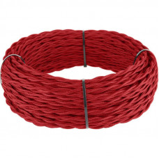 Ретро кабель Werkel витой двухжильный 2,5 мм красный 4690389131097