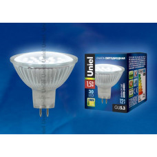 Лампа светодиодная (04013) Uniel GU5.3 1,5W 6400K матовая LED-JCDR-SMD-1,5W/DW/GU5.3 105 Lm