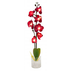 Декоративный цветок с LED подсветкой Feron PL307 Орхидея в вазе, малиновый
