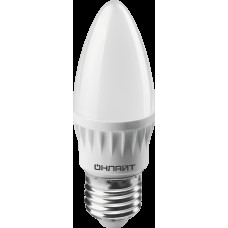 Лампа светодиодная ОНЛАЙТ 71 635 OLL-C37-8-230-4K-E27-FR