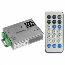Контроллер-регулятор цвета RGBW с пультом ДУ Arlight HX-805 HX-805 (2048 pix, 5-24V, SD-карта, ПДУ)