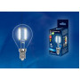 Лампа светодиодная филаментная Uniel E14 6W 4000K прозрачная LED-G45-6W/NW/E14/CL PLS02WH UL-00001371