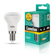 Лампа светодиодная Camelion 3000К 4W E14 LED4-R39/830/E14 13353